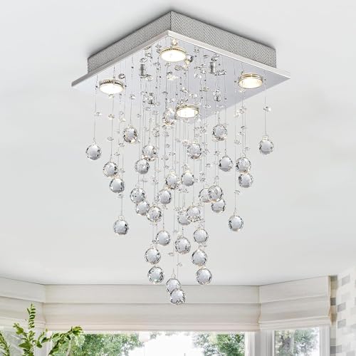 Plafonnier LED moderne goutte de pluie chambre salle de bain