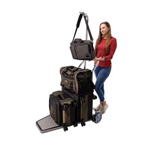 Compact Stainless Steel Hotel Luggage Cart