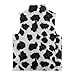 TOADDMOS Cow Print Kids Zip Up Vest Size 3T Comfortable Boys Sleeveless Vests Stylish Lightweight Sleeveless Jackets Outerwear with Pockets Fashion Warm Winter Coat with Pocket