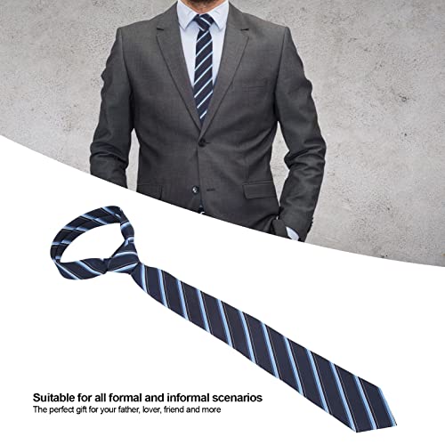 Hztyyier Gravata masculina, gravata formal empresarial clássica design listrado para conferências re