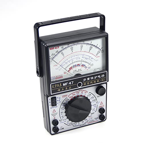 Fielect Digital Multimeter With Dc Ac Voltmeter Ohm Volt Amp Multi Tester For Voltage, Current, Resistance, Diode With Test Probes #TOP6