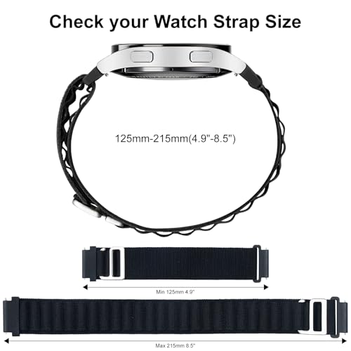 Correa de nylon 20mm para reloj, ajustable y deportiva miniatura 4