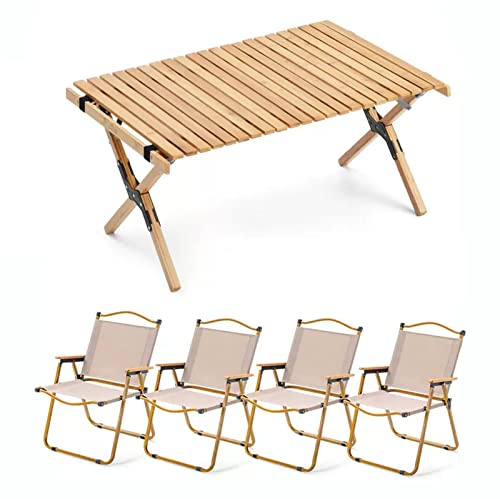 Juego de mesa y sillas plegables, mesa portátil para camping, picnic, bistró para patio, porche o piscina