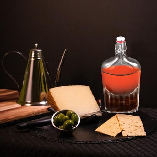 Botella de Vidrio Transparente de 500ml Fácil de Limpiar y Reutilizable 7