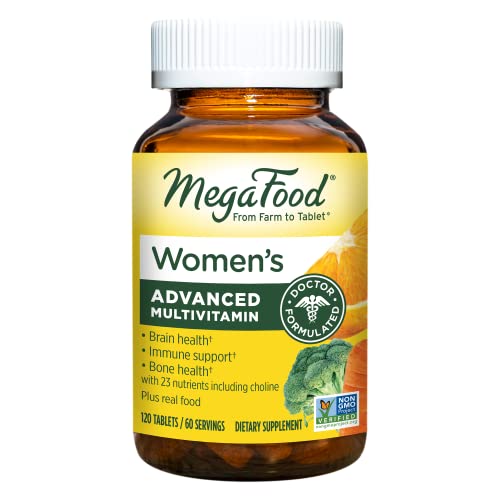 Megafood Women's Multivitamin - Multivitamin Supplement With Iron, Biotin, Zinc, And Vitamins C, D3, B12, E, And More - Gluten-Free, Vegetarian & Made Without Dairy & Soy - 120 Tabs (60 Servings) #TOP6