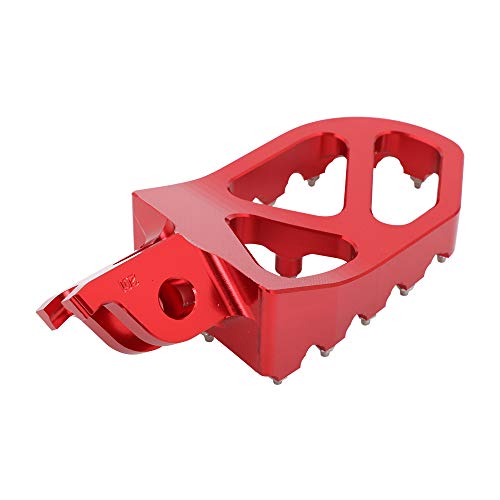 Image of JFG RACING Lengthened Dirt Bike Foot Pegs for CR125 CR250 /CRF150R CRF250R | CNC rest pedal footpegs,for CR125 CR250 02-11 /CRF150R 07-24 /CRF250R 04-24 /CRF300L 21-24 /CRF450R 02-24 /CRF250X CRF450X,red