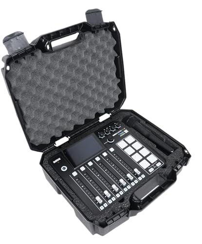 Case Club Hard Carry Case- Fits RODECaster Pro 2, 2 Wireless Microphones & Cords - Lockable Case w/Shock Absorbing Pre-Cut Foam Fits Equipment Out of the Box! Perfect for Traveling Podcasters & DJs!