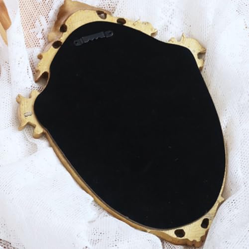 Miroir doré en résine avec surface claire haute définition