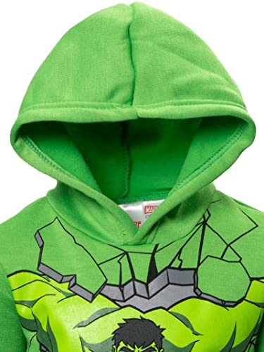 Marvel Avengers Hulk Toddler Boys Fleece Pullover Hoodie And Pants Outfit Set Green/Black 4T #TOP5
