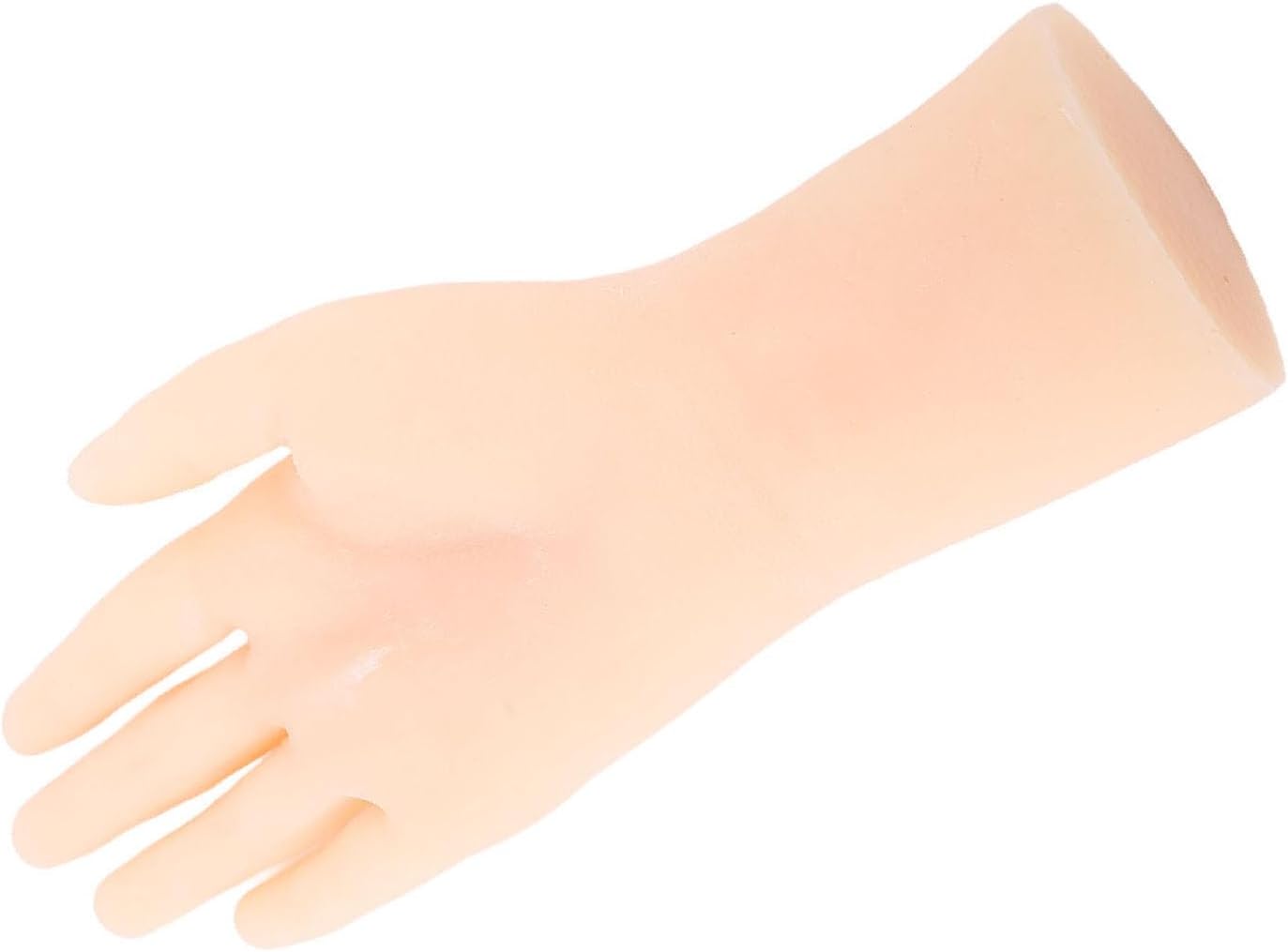 Silicone Hand Model Lifelike Soft Flexible Female Mannequin Hand for Nail Art Display (Right )