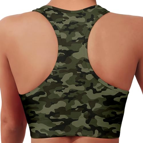 Womens Sports Bra Funny Workout Running Yoga Bras for Women Hawaiian Tropical Tops Floral Prints2