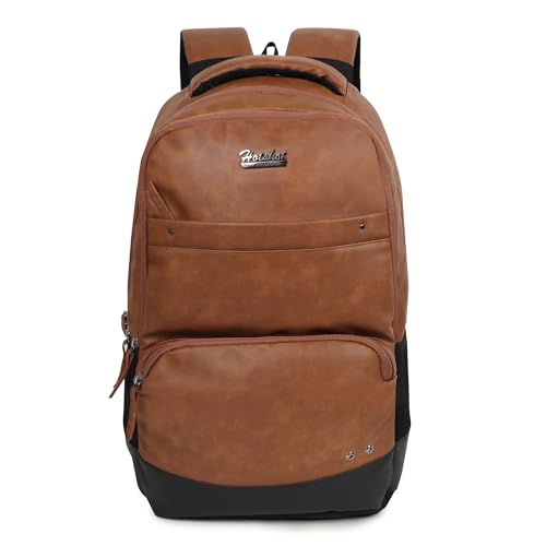 HOT SHOT BAGS VINTAGE SERIES 1395 32L FAUX LEATHER WATER RESISTANT ANTI THEFT LAPTOP BACKPACK | OFFICE BACKPACK | COLLEGE BACKPACK (B0D9F94GRD) Amazon Price History, Amazon Price Tracker
