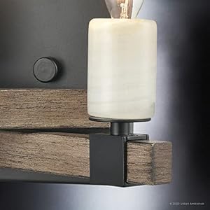Urban ambiance luxury modern farmhouse wall sconce small size 7h x 9w with farmhouse style elements matte black finish uex2051 from the greenville collection  urban country home decor