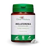 Dieti Natura Melatonina Pura 1,9mg 60 cápsulas - Melatonina que Facilita un Sueño Reparador - Melatonina de Liberación Prolongada para Dormir - Melatonin Forte para el Insomio - Garantía sin OGM