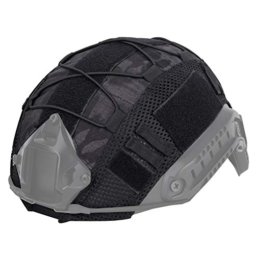 ZAVAREA Couvre-Casque, Couvre Casque Militaire Tactique, Couvre-Casque de Sport CS Wargame pour Casque de Protection Rapide Airsoft Paintball Gear BJ/PJ/MH Cover