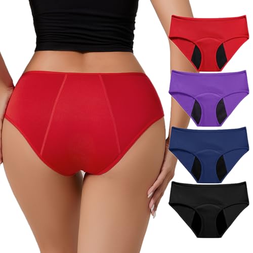 VAYLUX Women Incontinence Underwear, Leakproof Panties, Reusable Urinary Leakage Protective Briefs,...