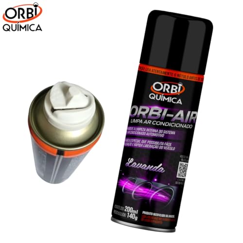 Spray Higienizador Orbi-Air Limpa Ar Condicionado Automotivo Fragrância Lavanda - Orbi Química
