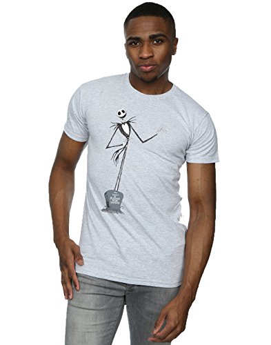 Image of Disney Men's Nightmare Before Christmas Jack Pose T-Shirt X-Large Sport Grey