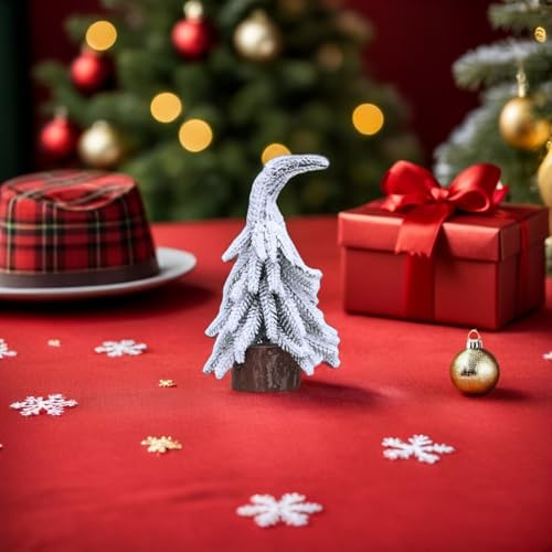 Árbol de Navidad de mesa LOLIPPYY, mini pino artificial para el hogar 5