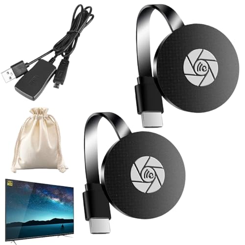 Zonevel TV Box, Zonevel TV Streaming Device, Lefun TV Streaming Device, Boitier Zonevel TV, Seurico TV Box, 4K Pc to TV Wireless Screen Projector (2pcs)