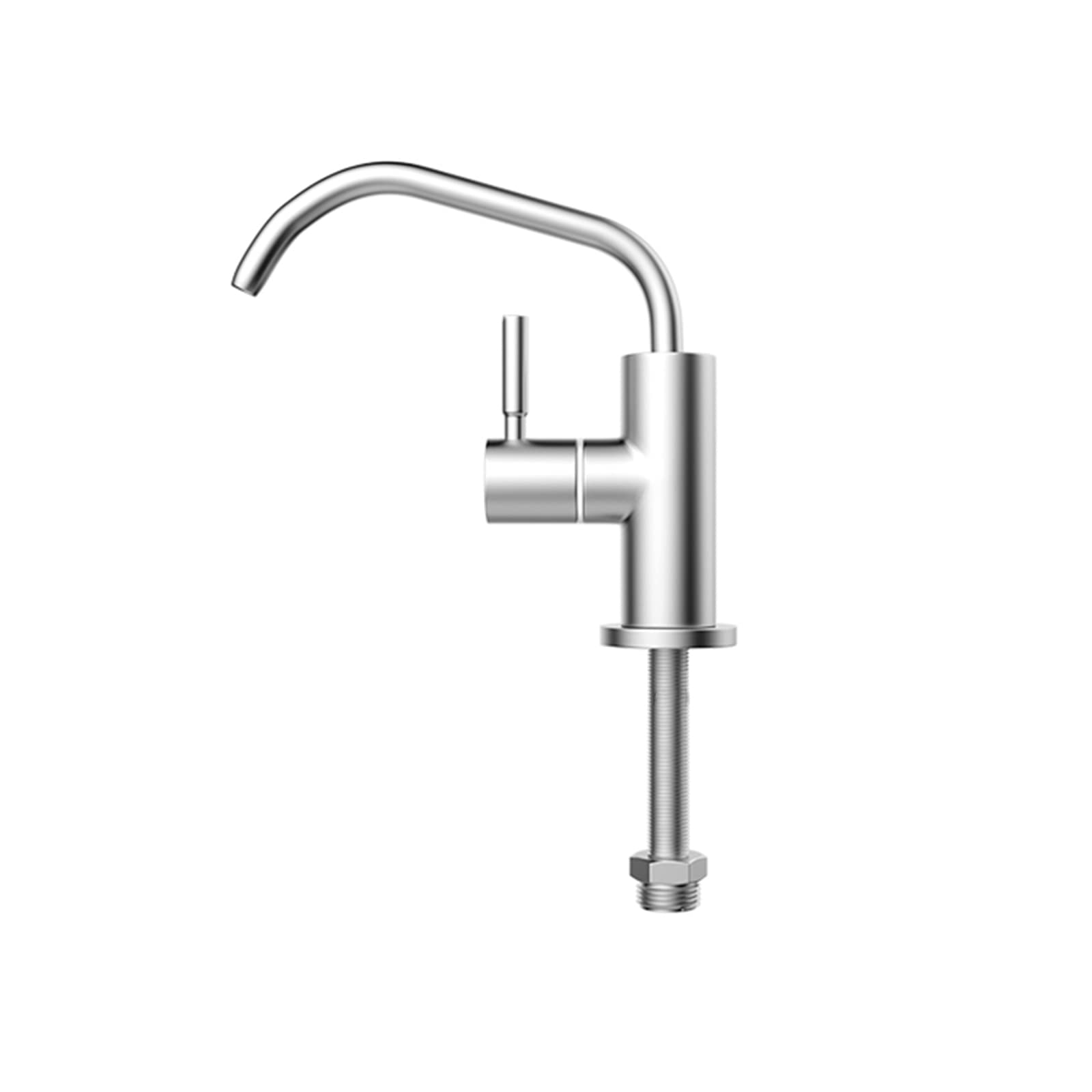 Robinet de cuisine pour osmoseur en acier inoxydable avec commande de filtre fluide