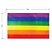 The Pride Side Gay Pride Flag Set 3x5 Feet Hangable & Wearable As A Cape Rainbow LGBT Colors Homosexual Lesbian Outdoor Banner. Extra-Durable with Brass Grommets + Travel String Bag