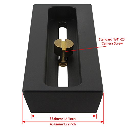 Astromania Short Full Aluminum Prism Rail With Screw - Length 120Mm #TOP2