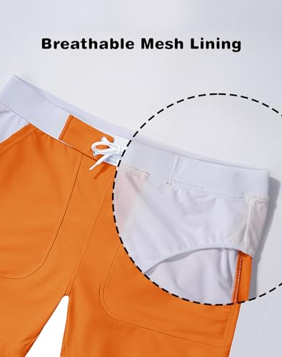 Image of MAGNIVIT Men's Swimwear Swimsuits Solid Basic Long Swim Sport Trunks Board Shorts with Pockets