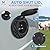 MICTUNING AC Port Plug with Power Inlet Socket 15A 20 Inch Extension Cord, Water Resistant Auto Shut Cover, Hole Saw & Screws Included, Black