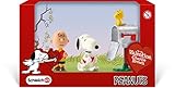 snoopy juguetes Educativos y versátiles Schleich - Peanuts Scenery Pack de Valentine\'s Day (22033)