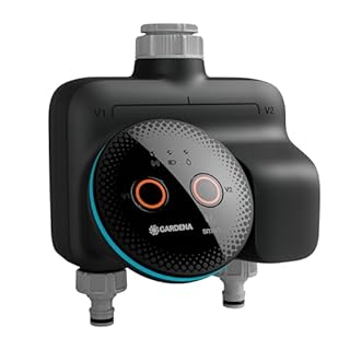 Gardena Programmateur d'arrosage Smart Dual WaterControl contrôles de l’Eau;Intelligent: Irrigation basée sur Les données, Intégration de Maison connectée* (19034-20)