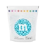 M&M’S WORLD Light Blue Milk Chocolate Candy, 2 lbs Resealable Pack - Candy Bulk for Party Favors, Baby Showers, Easter, Birthday Decor, Birthday Treats, Weddings & More