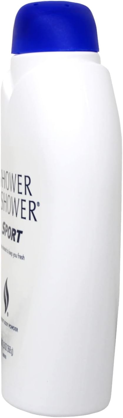 Shower to Shower Body Powder, Sport 13 oz (Pack of 8)