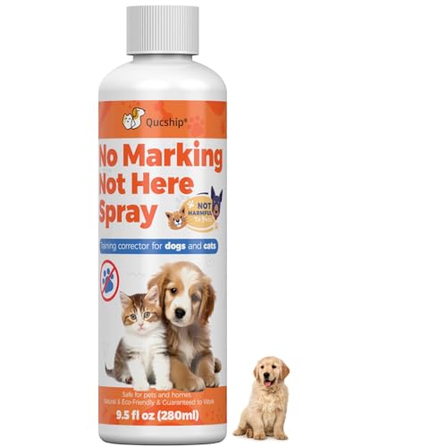 Qucship 8oz The Best Indoor Solution for Dog Marking Issues | Not Here Dog Spray | Dog Stay Away Solution