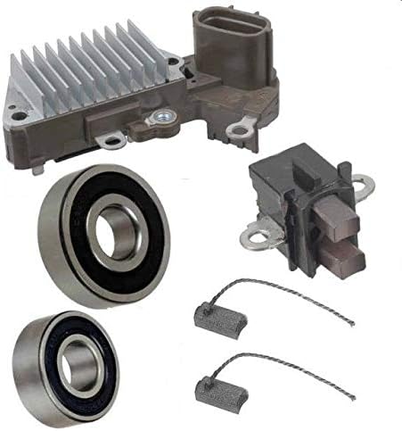 Alternator Rebuild Kit for 1995-1996 Tacoma 4 2.4L 2.7L (Denso Ref# 101211-0530, -0531) Regulator, Brushes, Bearings -13512RK