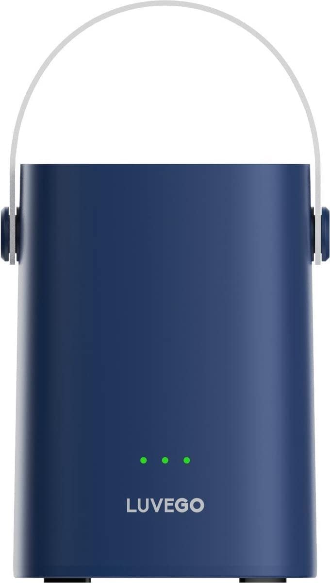 Luvego Mini Compresseur - Compresseur à Air Portatif, Multifonction avec Divers Accessoires, Compact, Batterie Intégrée