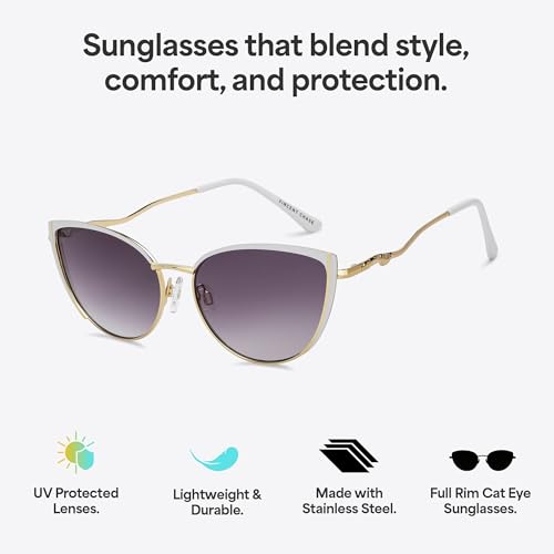 Image of Vincent Chase By Lenskart | Full Rim Cateye | Fashion Essentials | Branded and Stylish Sunglasses | 100% Uv Protected | Women | Large | Vc S15795
