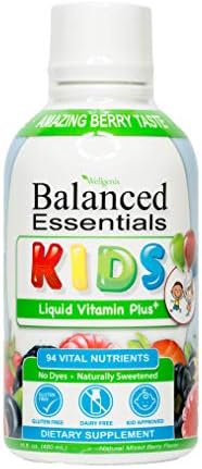 Wellgenix Balanced Essentials Liquid Kids Vitamin - Nutritional Multivitamin for Picky Eaters - Boost Children Immune System and Overall Health 16 Oz (1)