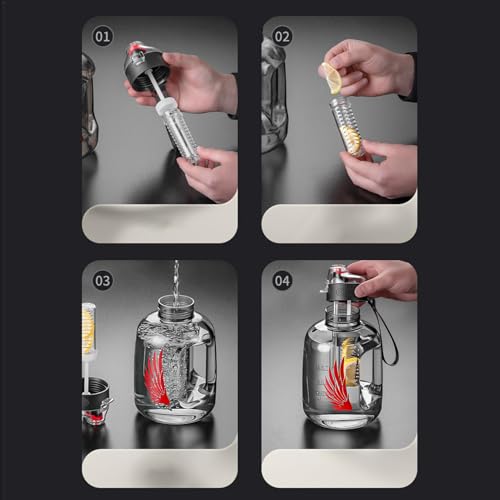 Bouteille d'eau de sport pour ne plus manquer d'eau lot de 2 gourdes - 8
