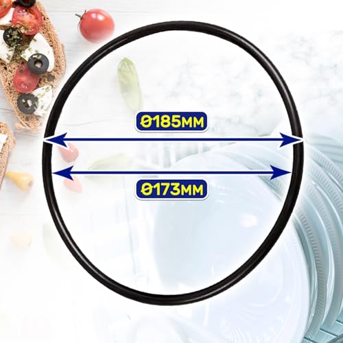 Pumpensumpfdichtung von Spülmaschine Ø 185 mm mit dem Originalcode 1119186003 111918600/3 für AEG Geschirrspüler für Electrolux für Zanussi - MADE IN ITALY - MONTERAL