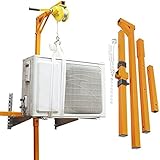 Klappkranhalterung mit manueller Seilwinde für Klimaanlageninstallation und Hebewerkzeug