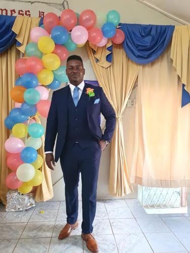 3 Piece Suits for Men Slim Fit Solid Prom Mens Suit Classic Fit Wedding Groom Suit One Button Jacket Vest Pants3