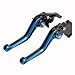 Produktbild WildBee Doppelte Farben Schwarz Blau Kurze verstellbare Motorrad Bremshebel und Kupplungshebel Kompatibel mit R1200GS (LC) (2013+up) 13-18, R1200GS Adventure (LC) (2014+up) 14-18, K1600 GT/GTL 17-18