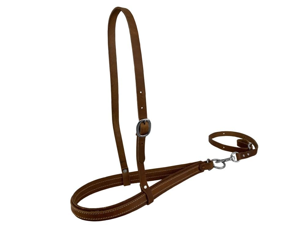 Argentina Cow Leather Adjustable Noseband and Tiedown