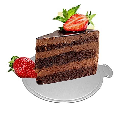 100Pcs Mini Cake Boards, 3.1" Mini Round Cardboard, Mousse Cupcake Base For Cake Dessert, Silver #TOP2