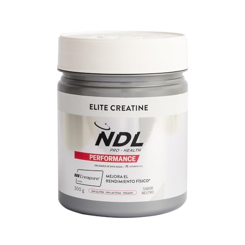 NDL Pro-Health Creatina CREAPURE monohidratada | Para Fuerza, Energía y Recuperación Muscular | Creatina pura en polvo sin aditivos | Sin sabor | 100 dosis | Una marca de Rafa Nadal & Cantabria Labs