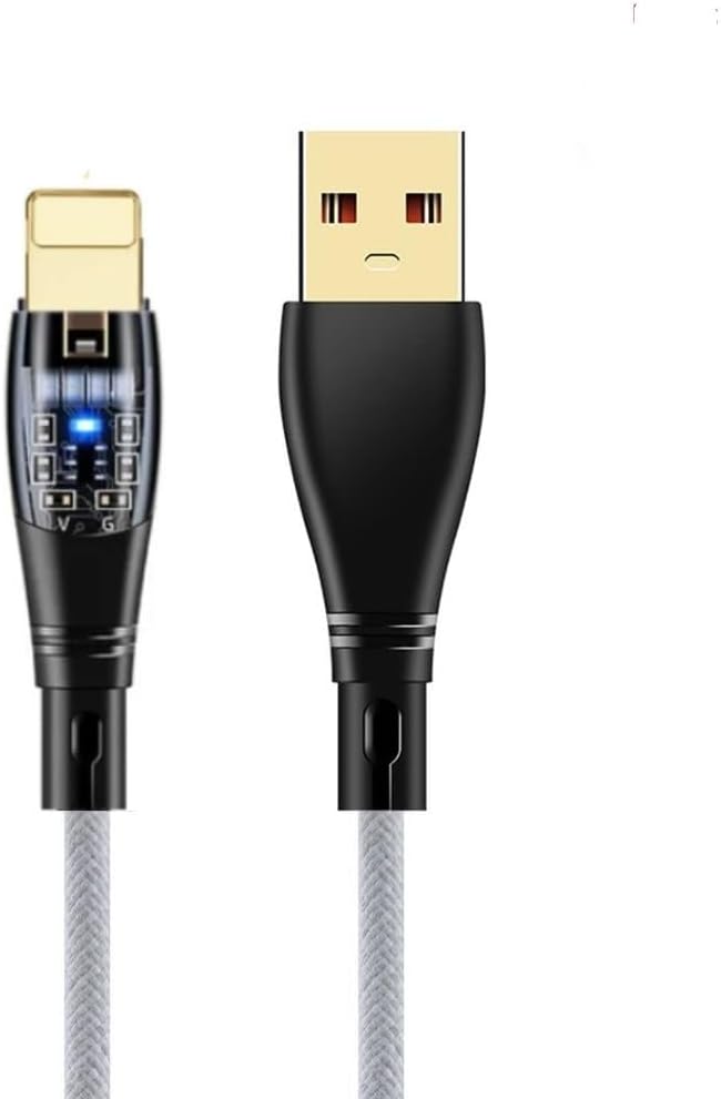ScHitec 6A 120W UsbA to Lightning 1Metre Hızlı Data ve Şarj Kablosu Beyaz YK233B