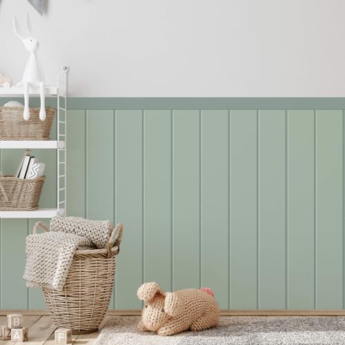 Adesivo de Parede para Quarto Infantil Cerca Ripada Verde