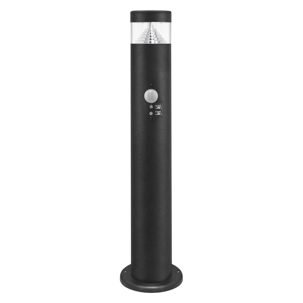 Outdoor Bollard Light Post PIR Sensor Black IP54 LED 3W 3000k ZLCA-03