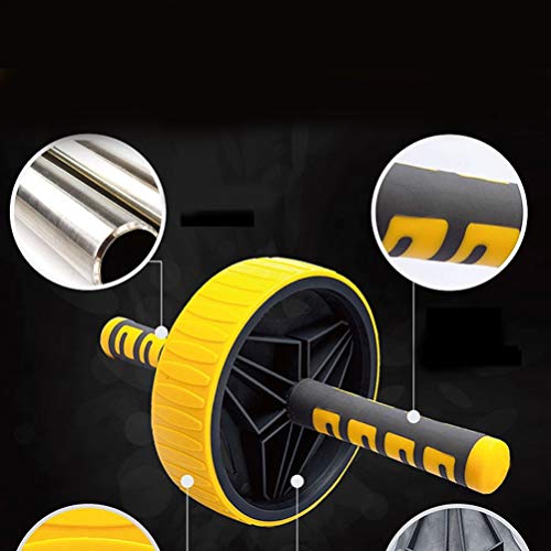 IMIKEYA Rolo de roda abdominal durável com uma roda, rolo de exercícios e rodas, dispositivo de trei